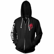 JINX CYBERPUNK 2077 BIGGEST FAN ZIP-UP HOODIE ČRN XL