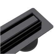 shumee BASIC S&L linearni odtok črne barve 80 cm