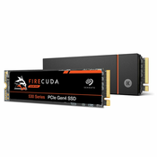 Seagate FireCuda 530 SSD disk, NVMe Gen4, 1 TB, hladilnik (ZP1000GM3A023)