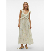 Creamy womens floral maxi dress Vero Moda Josie - Women