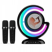 Brezžični zmogljiv Bluetooth karaoke zvočnik + 2 mikrofona ZA DARILO