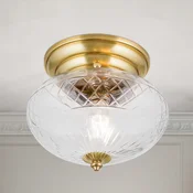 ORION Enna stropna svjetiljka O 25 cm - Dnevni boravak/blagovaonica - Anticki - bronca, prozirna - Metal