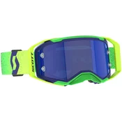 SCOTT Prospect 2.0 AMP ljubicasto-fluo žute naocale za motocross s plavim zrcalnim pleksiglasom