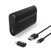 HAMA X7 Power Pack + Tip C adapter  7800 mAh, 1 x Micro USB, 1 x USB Tip C, 1 x USB A, Li-Ion, Crna