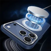 Overboard SULADA magnetni mat ovitek s stojalom za iPhone 17 Pro Max - titanovo moder