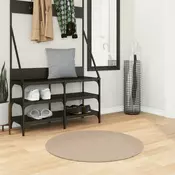 Tepih HUARTE kratkih vlakana meki i perivi O 80 cm boja pijeska