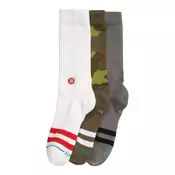 Stance THE OG 3 PACK CREW, muške carape, multikolor A556C20OG3