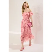Trendyol Milla Ženska haljina Twoss25El00278, Roze