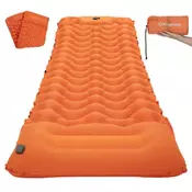 KingCamp DELUXE 10 napihljiva blazina za spanje, 196x68, Oranžna
