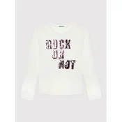 United Colors Of Benetton Bluza 3096C107D Bela Regular Fit