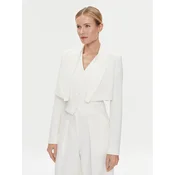 KARL LAGERFELD Komplet suknjiča in telovnika 240W1411 Bela Regular Fit