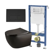 Geberit Latina Black set crna mat tipka