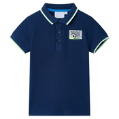Greatstore Otroška polo majica mornarsko modra 116