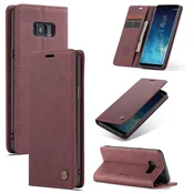 Preklopna torbica Bigcousin – Samsung Galaxy S7 Edge, vinsko rdeča