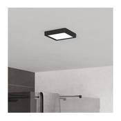 Eglo 901328 - LED kopalniška stropna svetilka FUEVA LED/7W/230V 15x15 cm IP44 črna