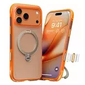 Premium ovitek Torras Ostand Spin Air MagSafe za iPhone 17 Pro - horizon orange