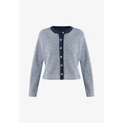 MEXX Pletena jopa  temno modra / črna / bela