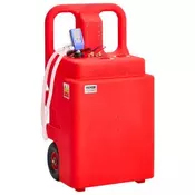 VEVOR Posoda za gorivo 32 galon 54x465x107 cm rdeča