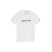TOMMY HILFIGER Majica BRAND LOVE mornarska/rdeča/bela