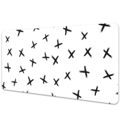 Decormat Podloga za pisalno mizo Drawn crosses 120x60 cm