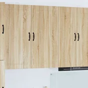 vidaXL Stenska kuhinjska omarica z vrati Sonoma hrast 50 x 31 x 100 cm