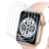 Infostyle Zaščitna folija za Apple Watch Series 7/8/9 (41 mm) – fleksibilna TPU zaščita, paket 4 kos