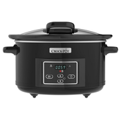 slomart Kuhalnik Crock-Pot CSC052X, počasno kuhanje, kapaciteta 4,7L, digitalni časovnik, samodejno segrevanje, srebrno-črn