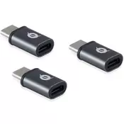 CONCEPTRONIC USB 2.0 Type C transformator Siva 3cm DONN05G