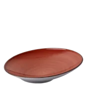 Krožnik za testenine Curve 30 cm rdeči - Hotel Inn Chic barvni - 492153