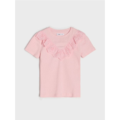 Sinsay - Pamučna majica - roze