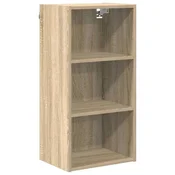 Vidaxl Viseča omarica Sonoma hrast 40 x 29,5 x 80 cm Konstruiran les