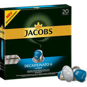 Jacobs Douwe Egberts Jacobs Decaffeinato 6 Lungo kapsule bez kofeina za Nespresso® 20 kom