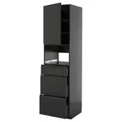 METOD / KNIVSHULT Visoki element za ugradne uredaje, Crnosiva/Upplöv boja antracita, mat, 60x60x220 cm