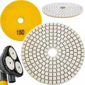 Diamantni mokro-suhi brusni velcro disk 100mm P150