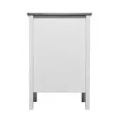 VEVOR Komplet 2 stranskih mizic 611x406x406 cm bela