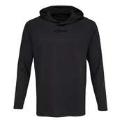 Moški pulover CCM LS Premium Training Hoodie Black XXL