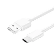 Kabel USB na Type-C beli 1m