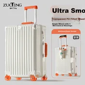 Zuoting Kofer, 61 cm, Belo-narandžasti