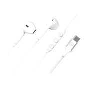 OEM FORCE PLAY, Ušesne slušalke USB-C z ojačano zasnovo, Bela, (5000231641)