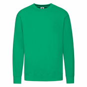 Green Mens Sweatshirt Lightweight Set-in-Sweat Sweat Fruit of the Loom