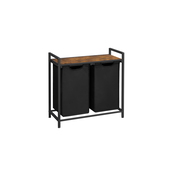 Songmics Košara za perilo 2 snemljivi Oxford tkanini vreči 73x33x72 cm rjava črna