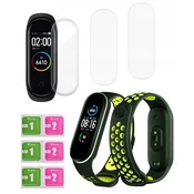 Zamenljivi pašček za XIAOMI MI BAND 3 4 + zaščitna folija 3 kosi TPU