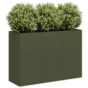 Sadilica maslinastozelena 120x40x80 cm hladno valjani celik