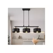 Brilagi - Luster na lanku 3xE27/60W/230V crna/zlatna