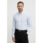 Pamucna košulja Lacoste za muškarce, regular, s button-down ovratnikom