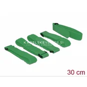 Ježkasti trak - trak za urejanje kablov z zanko, 300 x 20 mm zelena, 5 kos/paket - Delock (18706)