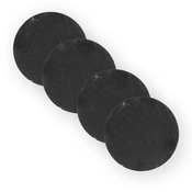 HOMLA Podmetac za caše Stone 10cm, 4 komada, Crni