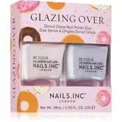 Nails Inc. Glazing Over Donut Glaze Nail Polish Duo set lakov za nohte
