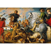 KS Games - Puzzle Rubens: Lov na volka in lisico - 1 000 kosov