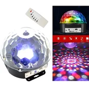 Projektor s disko kuglom - ČRNa/prozirna KP39252